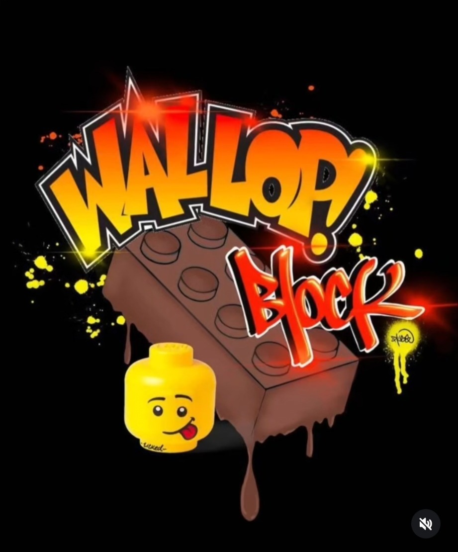 Licked Lego Wallop Block artwork